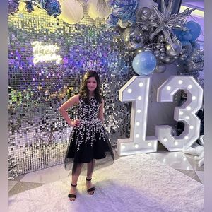 🎄Big Girls Sleeveless Embroidered Lace Dress🎄Perfect for holiday seasons